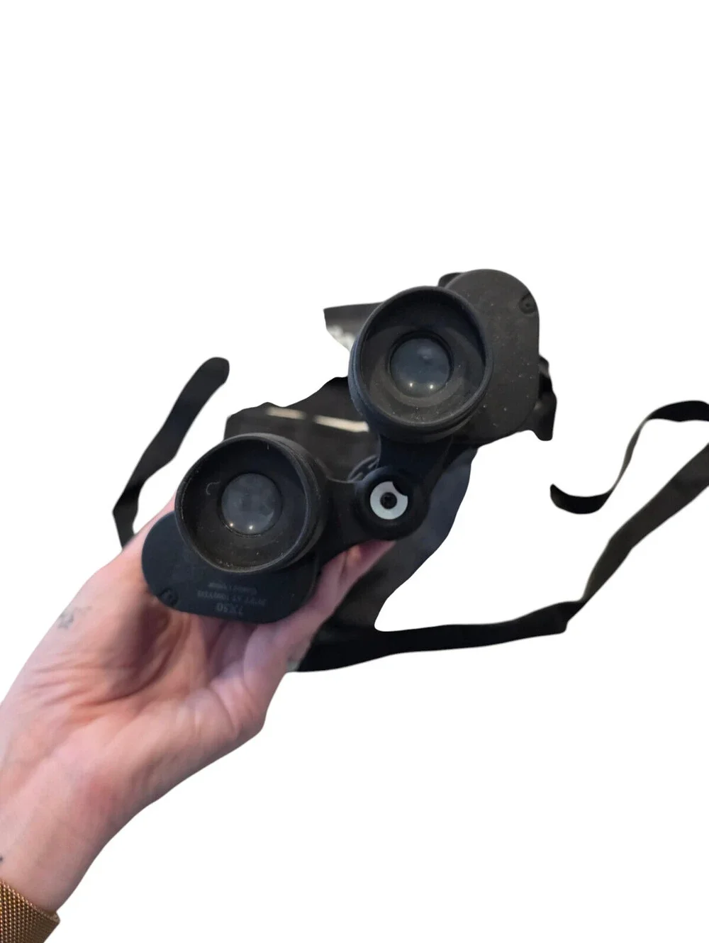 Vivitar Black Binoculars 7x50 With Red Lens & Carrying Case Coated Optics